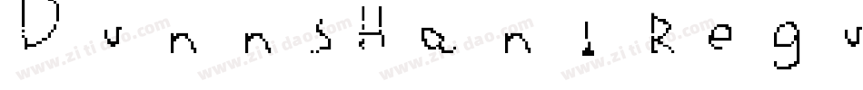 DunnsHand Regular字体转换